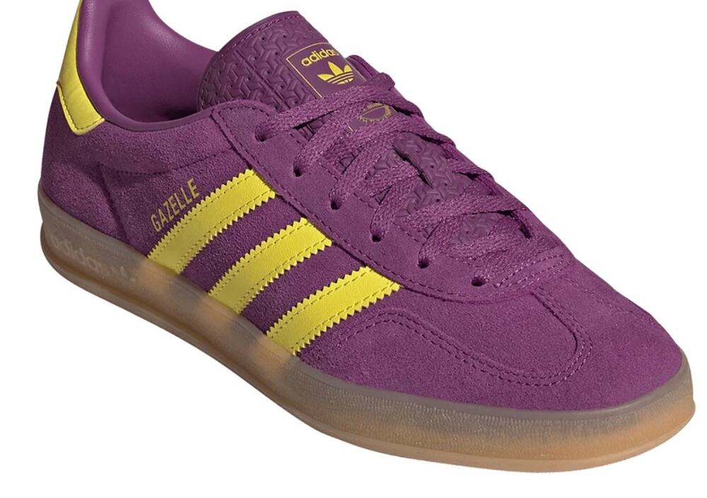 NEW ADIDAS ORIGINALS Gazelle Indoor W10.5 Purple JS1415